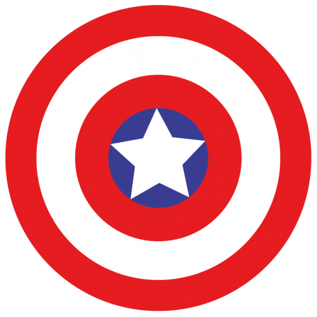 Sticker bouclier Captain America