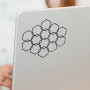 Sticker hexagones combinés