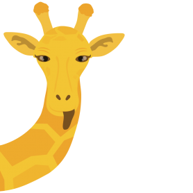 Sticker girafe humour