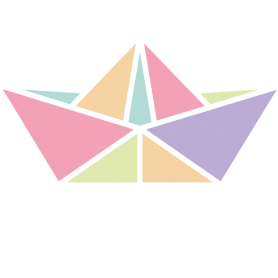 Sticker bateau origami