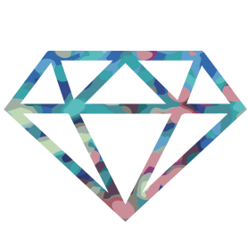 Sticker diamant coloré