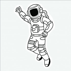Sticker astronaute