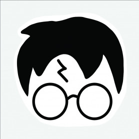 Sticker visage Harry Potter