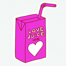 Sticker boisson de la Saint Valentin