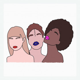 Sticker trio de femme