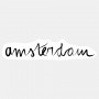 Sticker typographie Amsterdam
