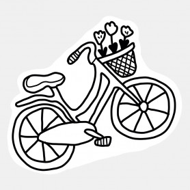 Sticker vélo Amsterdam