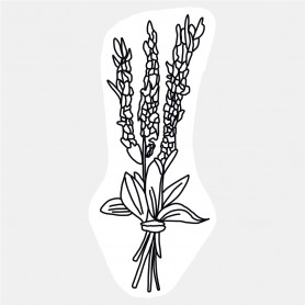 Sticker bouquet de lavande