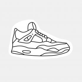 Sticker sneakers Jordan 4