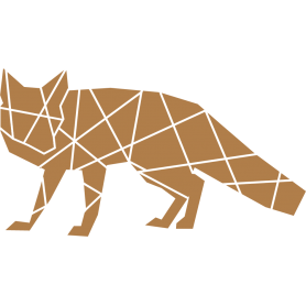 Sticker renard géométrique