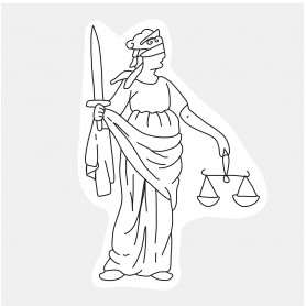 Sticker emblème justice