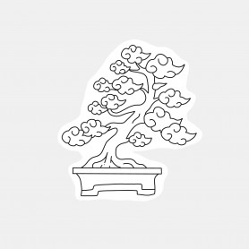 Sticker bonsai