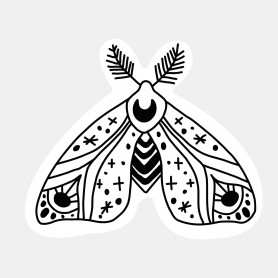 Sticker papillon symétrique
