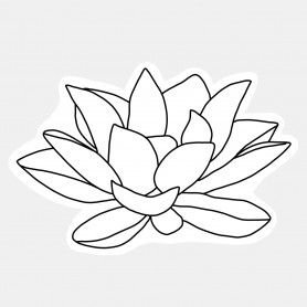 Sticker fleur de lotus