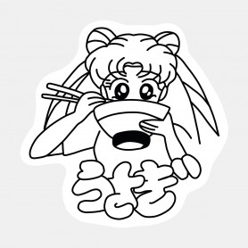 Sticker Sailor Moon ramen