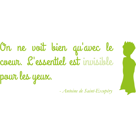 Sticker citation Le Petit Prince