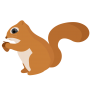 Sticker animal écureuil